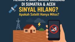 Mengapa saat banjir bandang di Sumatra dan Aceh sinyal hilang?