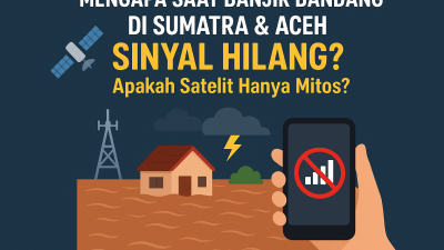 Mengapa saat banjir bandang di Sumatra dan Aceh sinyal hilang?