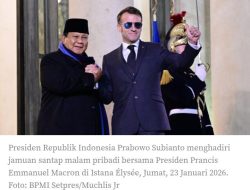 Di Istana Élysée, Presiden Prabowo Penuhi Undangan Jamuan Santap Malam Pribadi Presiden Macron
