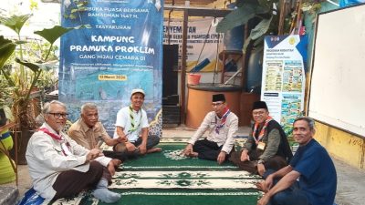Pramuka dan Damkar Kolaborasi Bangun Kampung Tangguh Kebakaran di Koja
