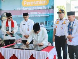 Gubernur DKI Resmikan Dermaga Pelabuhan Dishub di Pulau Pari