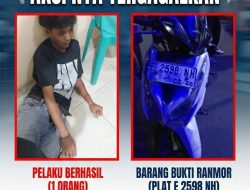 Gagal Beraksi, Satu Pencuri Motor di Koja Diringkus Warga, Satu Lainnya Kabur