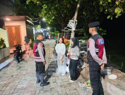 Patroli Malam Gabungan Polsek Kepulauan Seribu Utara Intensifkan Siskamling dan Sosialisasi Layanan 110