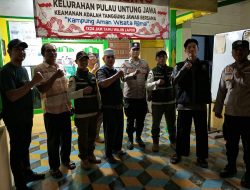 Patroli Malam Gabungan Polsek Kepulauan Seribu Selatan, Sosialisasikan Layanan 110 dan Antisipasi Gangguan Kamtibmas
