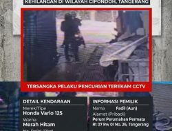 Lagi dan Lagi, Aksi Pencurian Sepeda Motor Terjadi di Jalan Irigasi Sipon Tangerang.