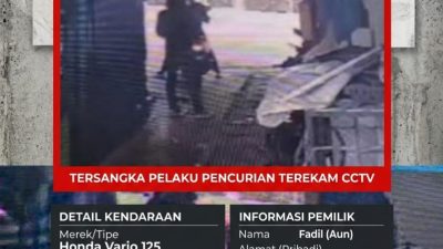 Lagi dan Lagi, Aksi Pencurian Sepeda Motor Terjadi di Jalan Irigasi Sipon Tangerang.