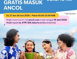 HUT Jakarta ke-499, Ancol Gratiskan Tiket Masuk Sepanjang Hari untuk Warga Ber-KTP Jakarta