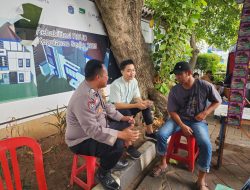 Bhabinkamtibmas Pulau Pramuka Sambang Warga Lewat Jakarta On The Spot, Sosialisasikan Layanan Polri 110