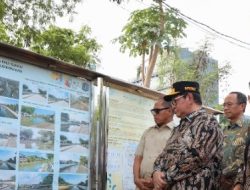 Gubernur DKI Tinjau Pembangunan Sarpras Kali Grogol Segmen Kemanggisan