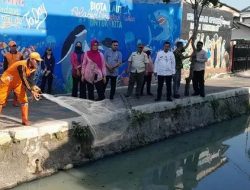 Kelurahan Warakas Bersihkan Ikan Sapu-Sapu di Kali Sungai Tiram Pintu Air PHB 7