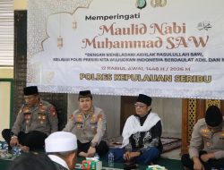 Polres Kepulauan seribu memperingati Maulid Nabi dengan Doa Bersama Ojol dan Sabuk Kamtibmas untuk Jakarta Aman dan Damai