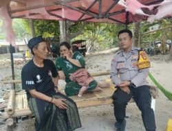 Jaga Jakarta di Pulau Pari, Bhabinkamtibmas Sosialisasikan Layanan Polisi 110 dan Imbau Warga Cegah Kebakaran