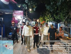 Patroli Malam Polsek Kepulauan Seribu Selatan, Polisi Ingatkan Warga Waspada Angin Kencang dan Ombak