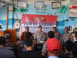 Jumat Curhat di Pulau Kelapa, Polisi Sosialisasikan Layanan 110 dan Ingatkan Warga Waspada Cuaca Laut
