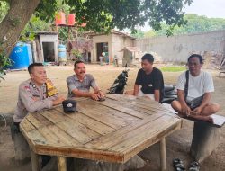 Jaga Jakarta di Pulau Kelapa, Bhabinkamtibmas Sosialisasikan Layanan Polisi 110 dan Imbau Warga Jaga Kamtibmas