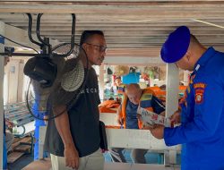 Kontak Layanan Polisi 110 Disosialisasikan, Satpolairud Cek Surat Kapal dan Alat Keselamatan di Kaliadem