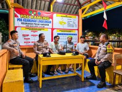 Layanan Polisi 110 Tetap Siaga 24 Jam, Polsek Kepulauan Seribu Utara Sosialisasikan Saat Patroli Malam