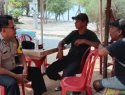 Cooling System di Pulau Untung Jawa, Bhabinkamtibmas Sosialisasikan Layanan Polisi 110 dan Imbau Warga Waspada Cuaca Buruk